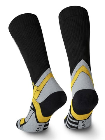 Spaio Ski-/snowboardkniekousen "Thermo-Evo 02" zwart/geel