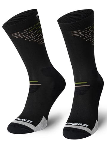 Spaio Trekkingsocken "Merino" in Schwarz/ Khaki
