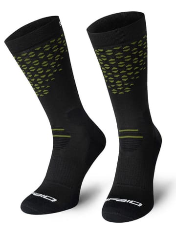 Spaio Skarpety trekkingowe "Fierce" w kolorze czarno-zielonym