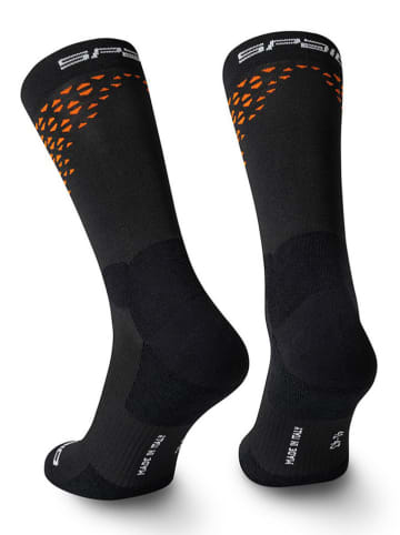 Spaio Skarpety trekkingowe "Fierce" w kolorze czarno-pomarańczowym