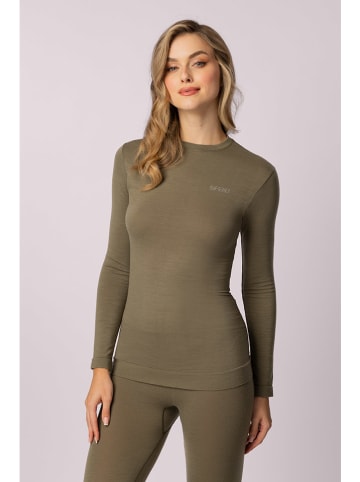 Spaio Thermolongsleeve "Merino" in Khaki
