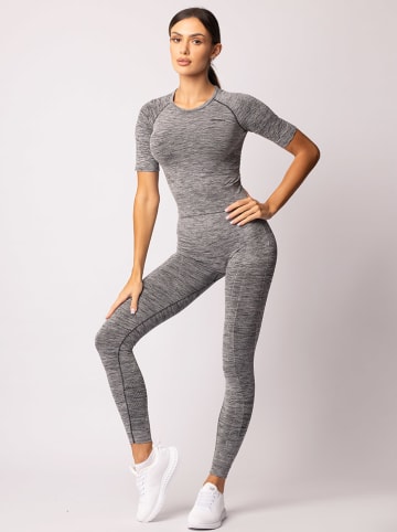 Spaio Koszulka sportowa "Melange" w kolorze szarym