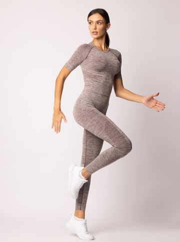 Spaio Trainingsshirt "Melange" bruin