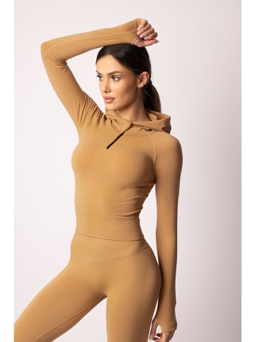 Spaio Bluza sportowa "Adapt" w kolorze jasnobrązowym