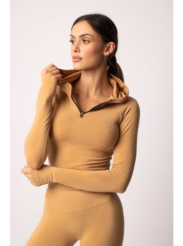 Spaio Bluza sportowa "Adapt" w kolorze jasnobrązowym