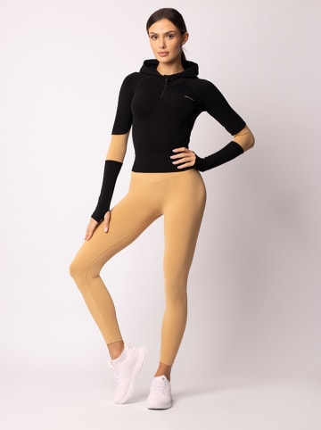 Spaio Bluza sportowa "Adapt" w kolorze czarno-beżowym