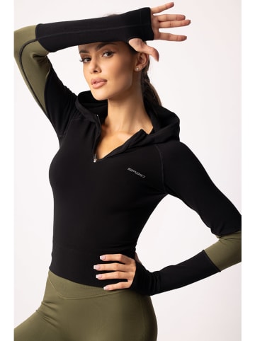 Spaio Bluza sportowa "Adapt" w kolorze czarno-oliwkowym