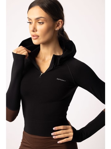 Spaio Bluza sportowa "Adapt" w kolorze czarno-brązowym