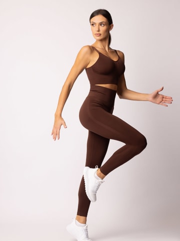 Spaio Biustonosz sportowy "Flex" w kolorze brązowym