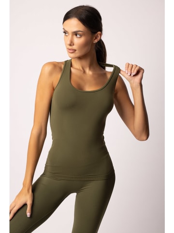 Spaio Top sportowy "Adapt" w kolorze khaki