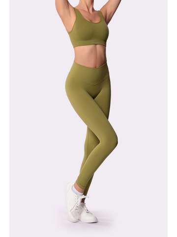 Spaio Trainingsleggings "Flex Innergy" in Khaki