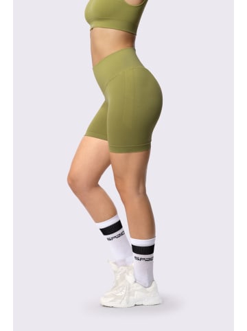 Spaio Szorty sportowe "Adapt Biker" w kolorze khaki