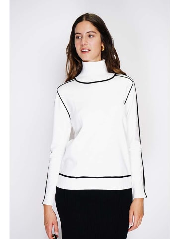 William de Faye Rollkragenpullover in Weiß