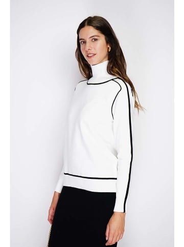 William de Faye Rollkragenpullover in Weiß