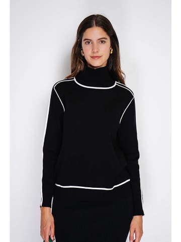 William de Faye Rollkragenpullover in Schwarz