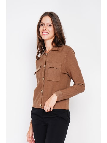 William de Faye Cardigan in Cognac