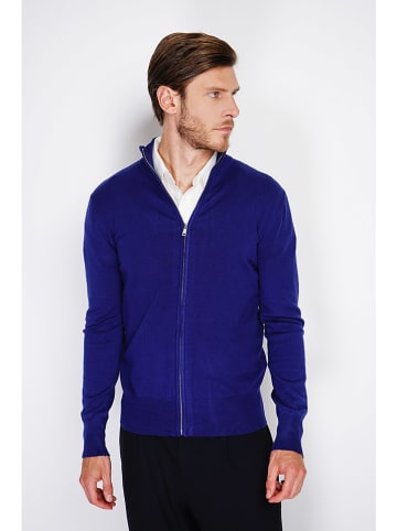 William de Faye Cardigan in Blau