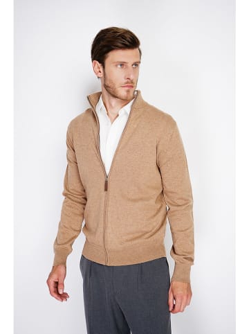 William de Faye Kardigan w kolorze karmelowym