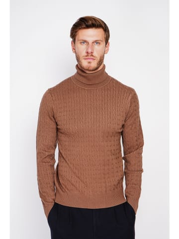 William de Faye Rollkragenpullover in Camel
