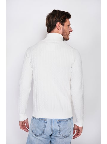 William de Faye Rollkragenpullover in Weiß