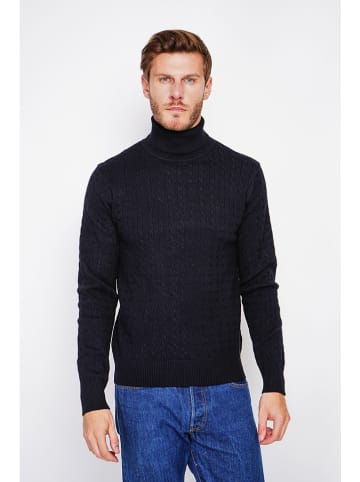 William de Faye Rollkragenpullover in Schwarz