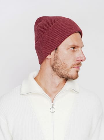William de Faye Czapka beanie w kolorze bordowym