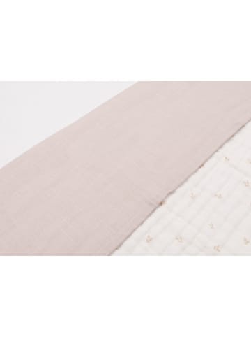 Jollein Bettlaken ''Harvest'' in Creme/ Rosa - (L)150 x (B)120 cm