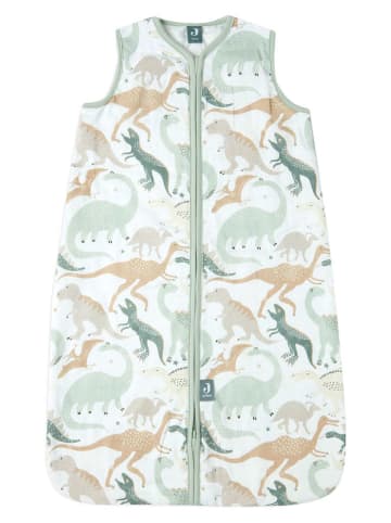 Jollein Babyschlafsack ''Dino'' in Weiß/ Grün/ Beige - 0,5 TOG