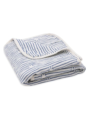 Jollein Kocyk niemowlęcy "Miffy" w kolorze kremowo-granatowym - 100 x 75 cm