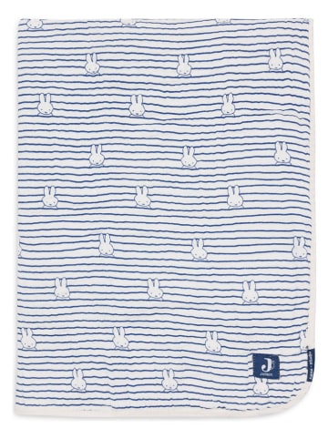 Jollein Babydecke ''Miffy'' in Creme/ Duneklblau - (L)100 x (B)75 cm