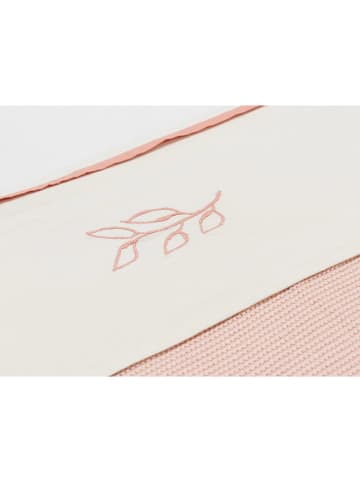 Jollein Bettlaken in Creme/ Rosa - (L)150 x (B)120 cm