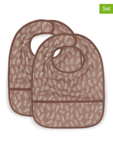 Jollein 2er-Set: Lätzchen in Braun
