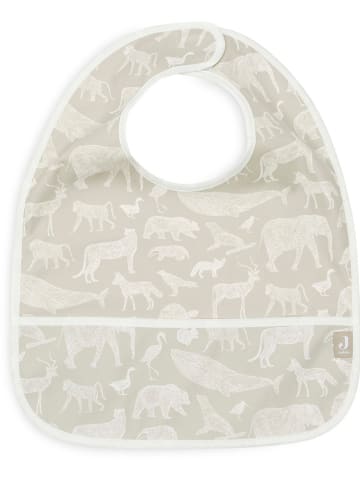 Jollein 2-delige set: slabbetjes crème/olijfgroen