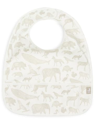 Jollein 2-delige set: slabbetjes crème/olijfgroen