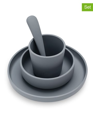 Jollein 4tlg. Geschirrset in Grau