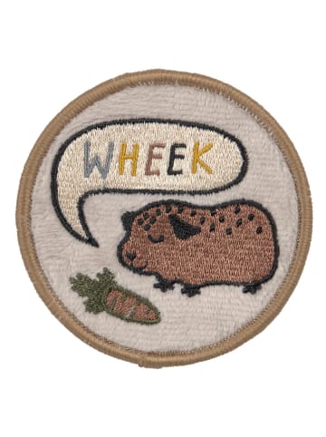 Lässig Textil-Patches "Happy Prints" in Blau/ Grau/ Hellbraun