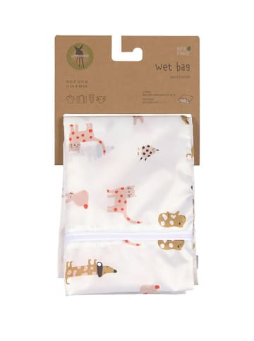 Lässig 2er-Set: Wickeltaschen "Little Mateys" in Weiß - (L)29 cm - (B)40 cm