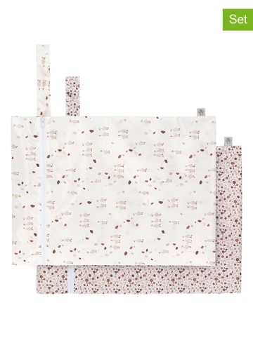 Lässig 2-delige set: luiertassen beige/crème - (L)29 x (B)40 cm