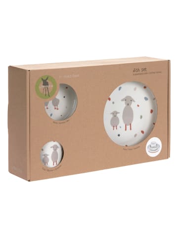 Lässig 3-częściowy zestaw "Tiny Farmer" w kolorze białym dla dzieci