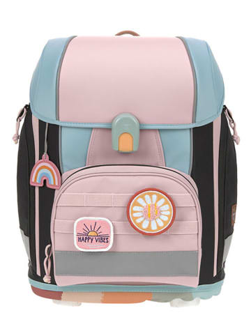 Lässig 7tlg. Schulranzen-Set "Unique" in Rosa/ Hellblau