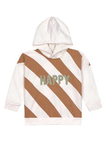 Lässig Hoodie in Creme/ Hellbraun