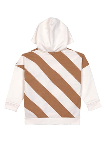 Lässig Hoodie in Creme/ Hellbraun