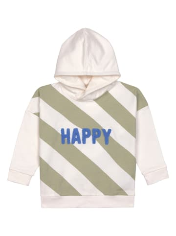 Lässig Hoodie in Creme/ Khaki