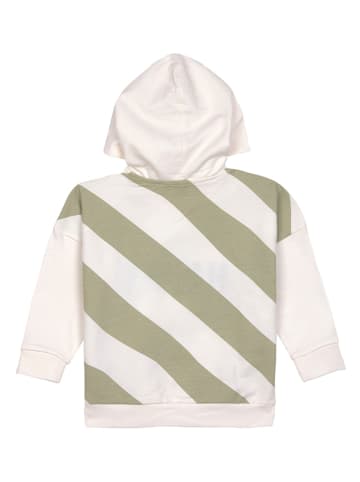 Lässig Hoodie in Creme/ Khaki