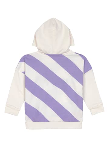 Lässig Hoodie in Creme/ Lila