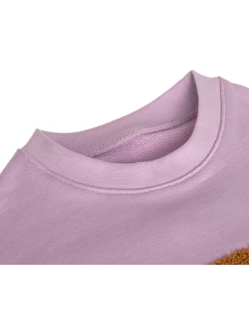 Lässig Sweatshirt "Little Gang Rainbow" in Lila/ Orange