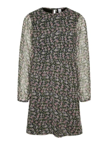 Vero Moda Girl Sukienka w kolorze czarno-jasnoróżowo-fioletowym