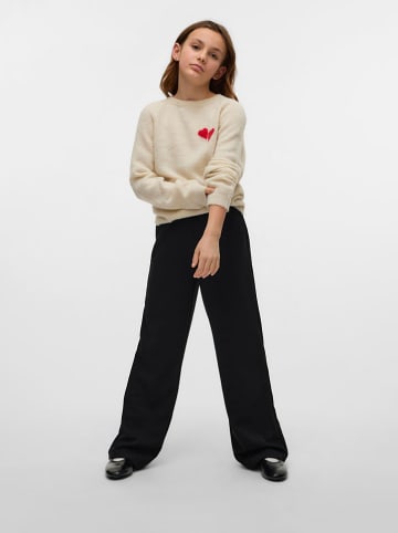 Vero Moda Girl Pullover "Bam" in Creme/ Rot