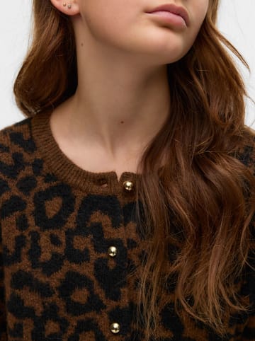 Vero Moda Girl Cardigan "Newcai" in Braun/ Schwarz