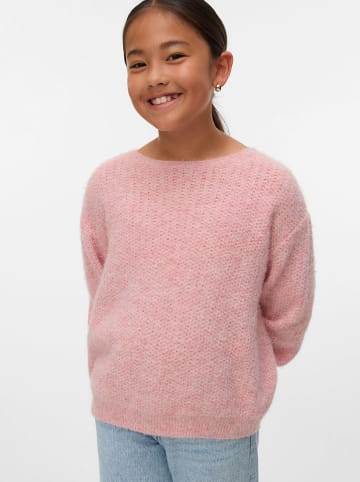 Vero Moda Girl Sweter "Wendy" w kolorze jasnoróżowym